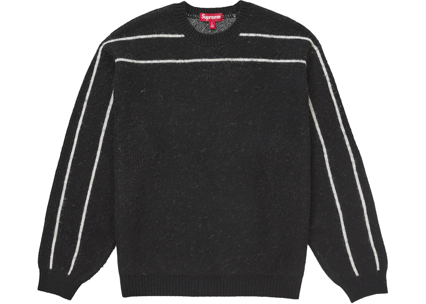 Supreme Back Stripe Sweater Black