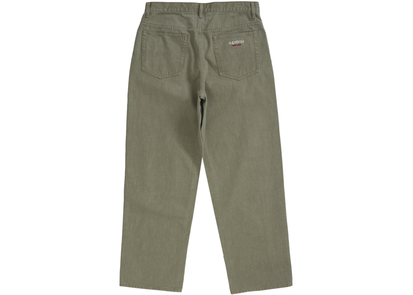 Supreme Baggy Jean (SS25) Olive – Side Kicks Supreme Baggy Jean (SS25) Olive – Side Kicks