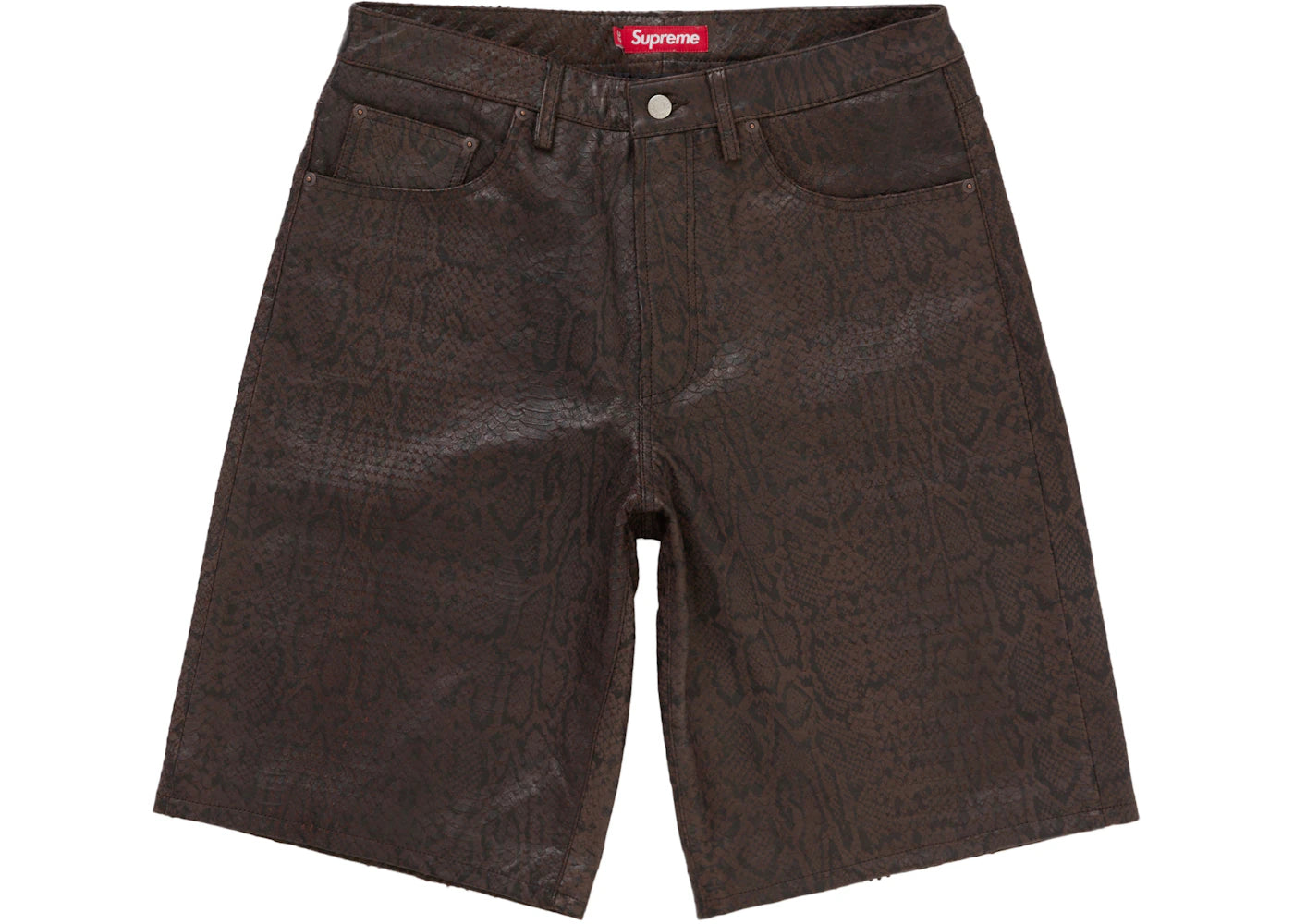 Supreme Baggy Leather Short (SS25) Brown