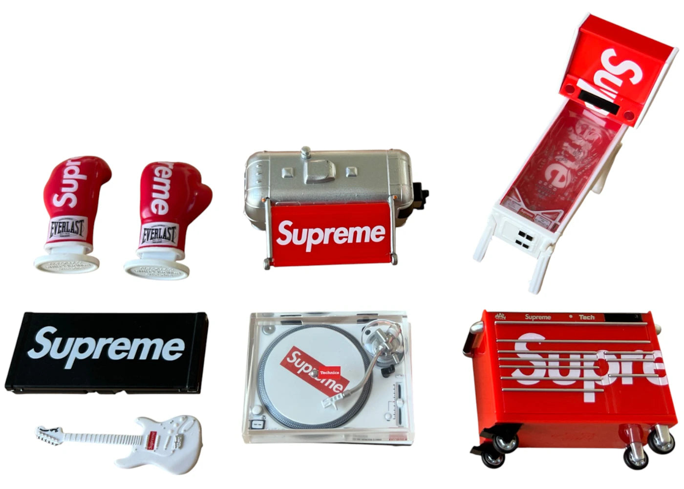 Supreme Bandai Gashapon Mini Collectibles Complete Set of 6
