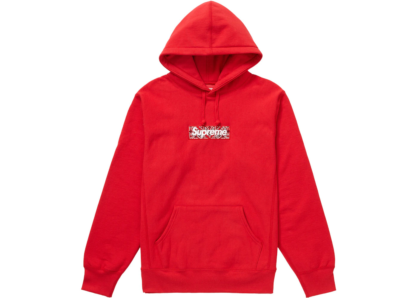 Supreme Bandana Box Logo Hooded Sweatshirt Red