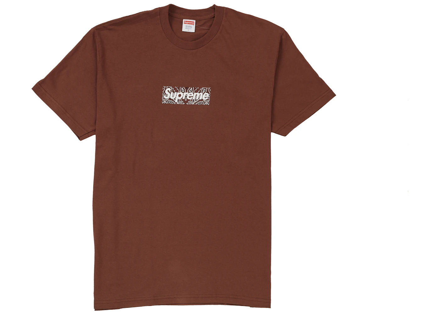 Supreme Bandana Box Logo Tee Brown