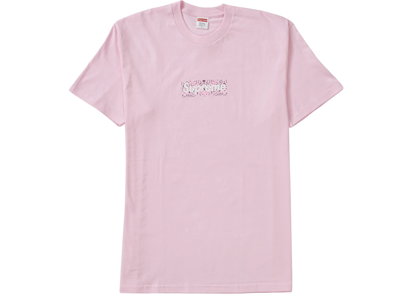 Supreme Bandana Box Logo Tee Light Pink