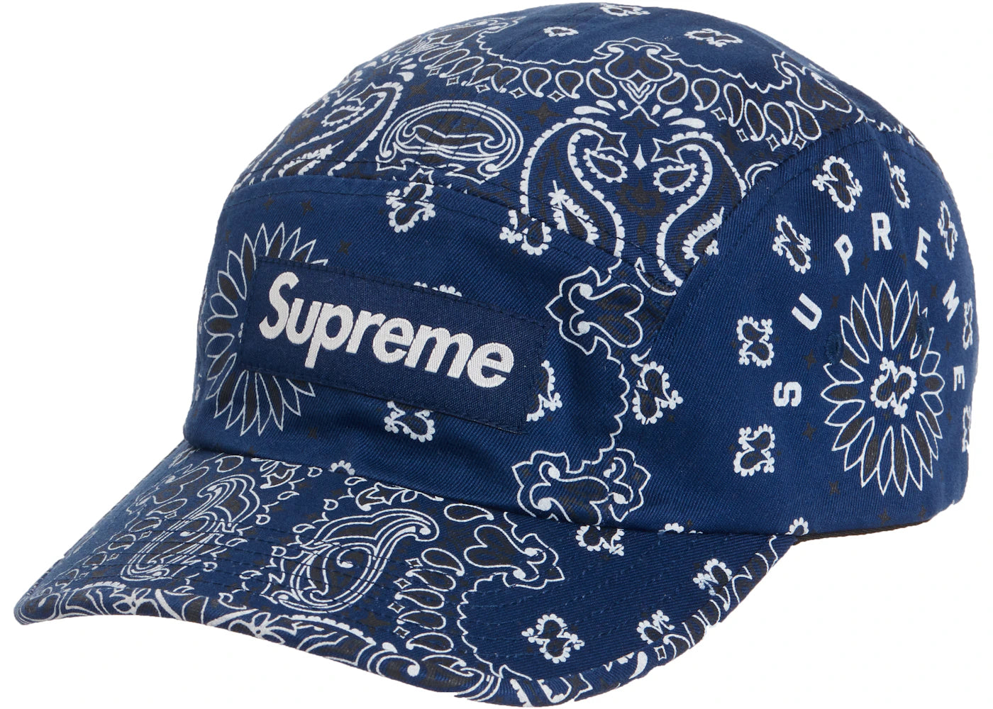 Supreme Bandana Camp Cap Navy