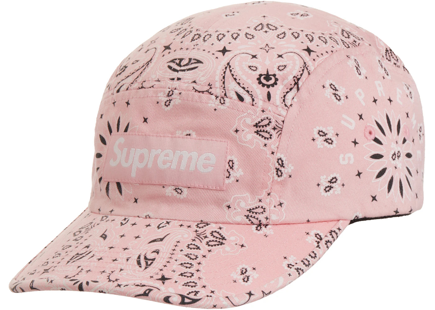 Supreme Bandana Camp Cap Pink