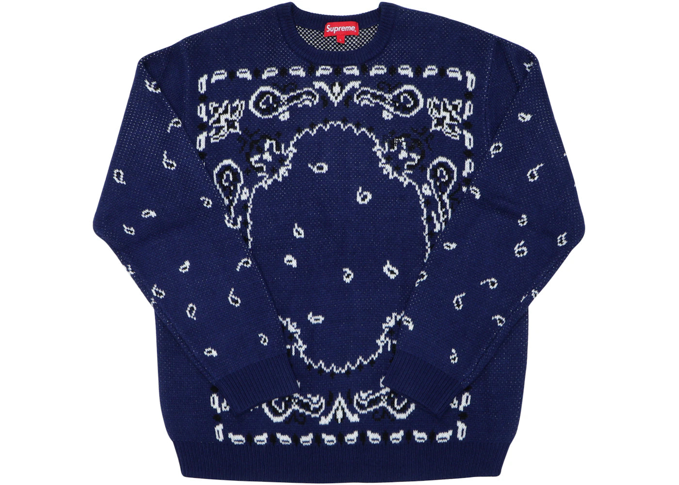 Supreme Bandana Sweater Navy