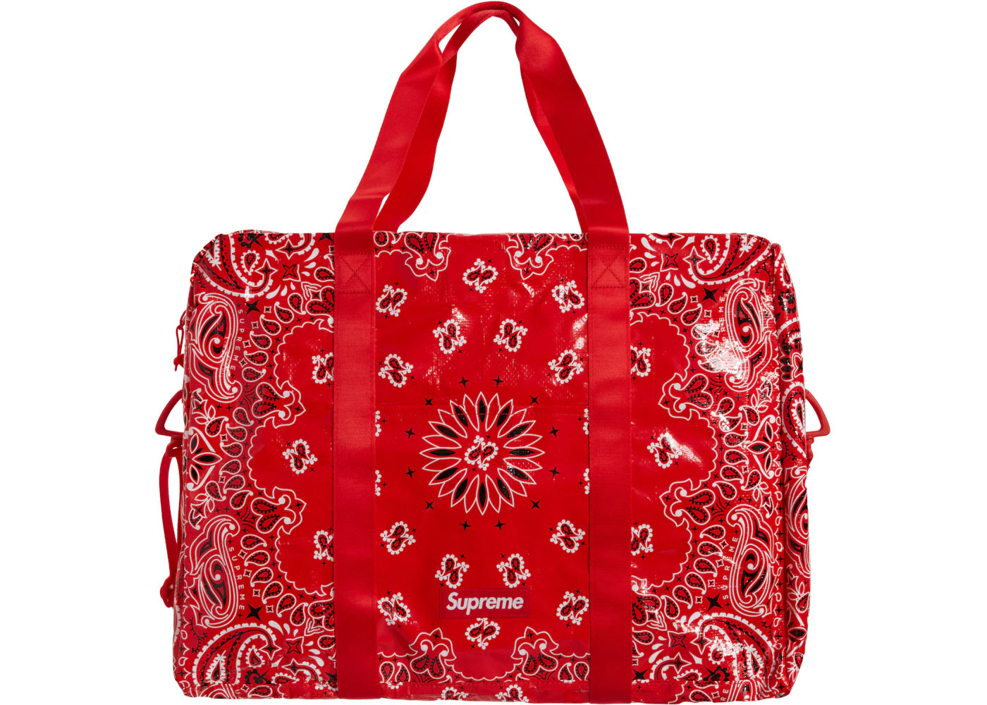 Supreme Bandana Tarp Large Duffle Bag Red