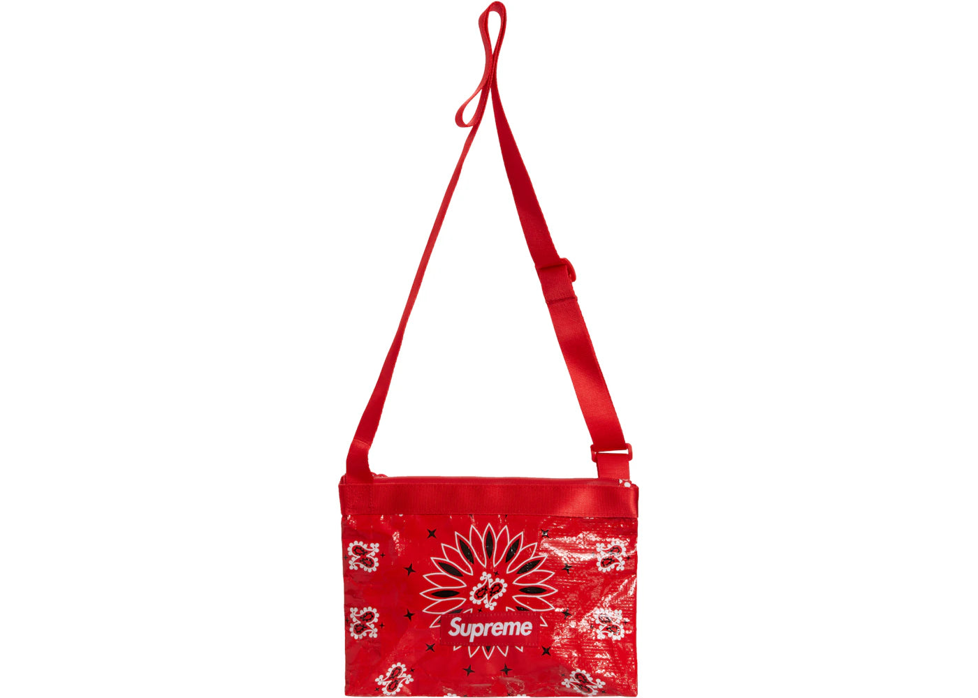 Supreme Bandana Tarp Side Bag Red