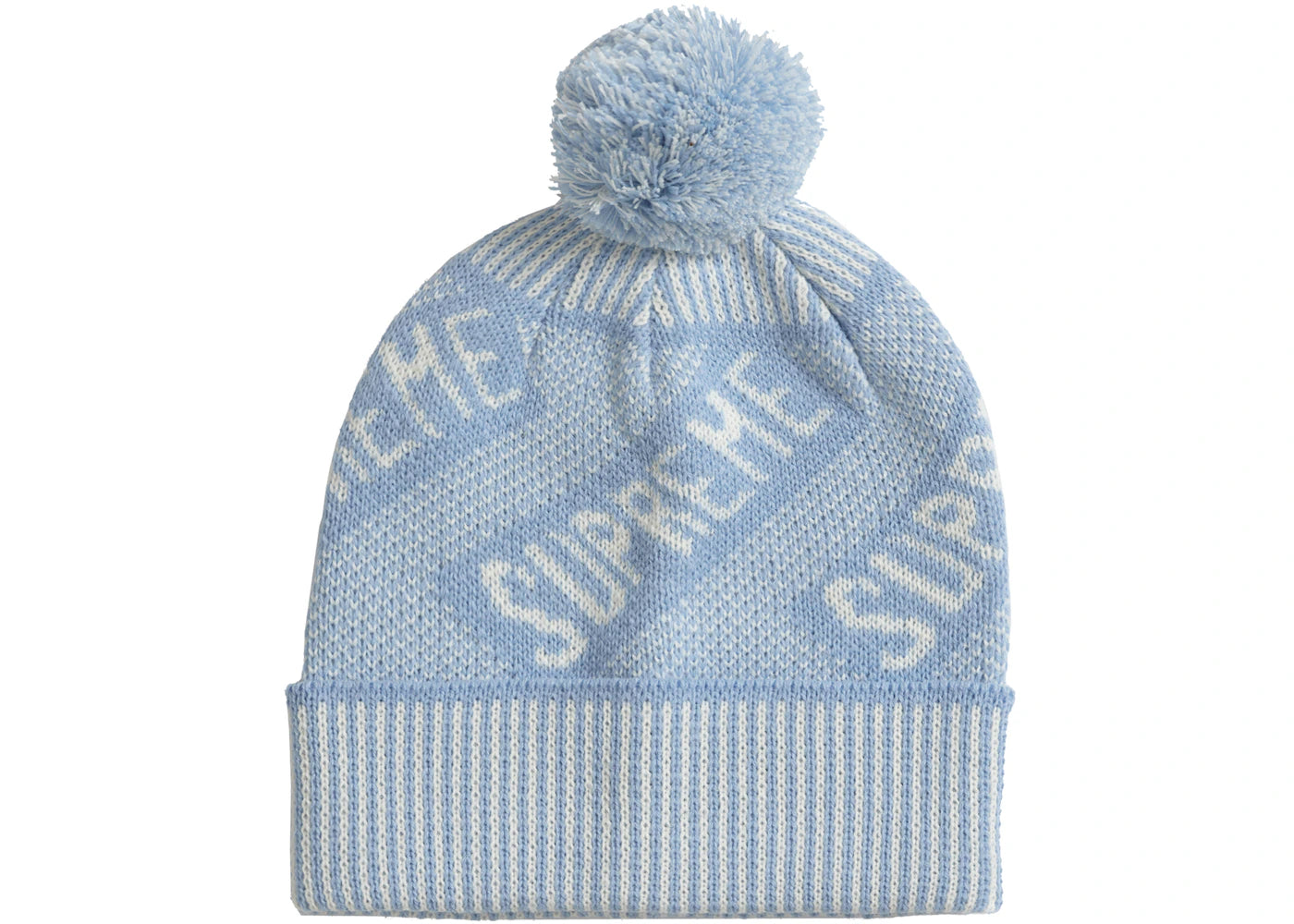 Supreme Banner Beanie Light Blue
