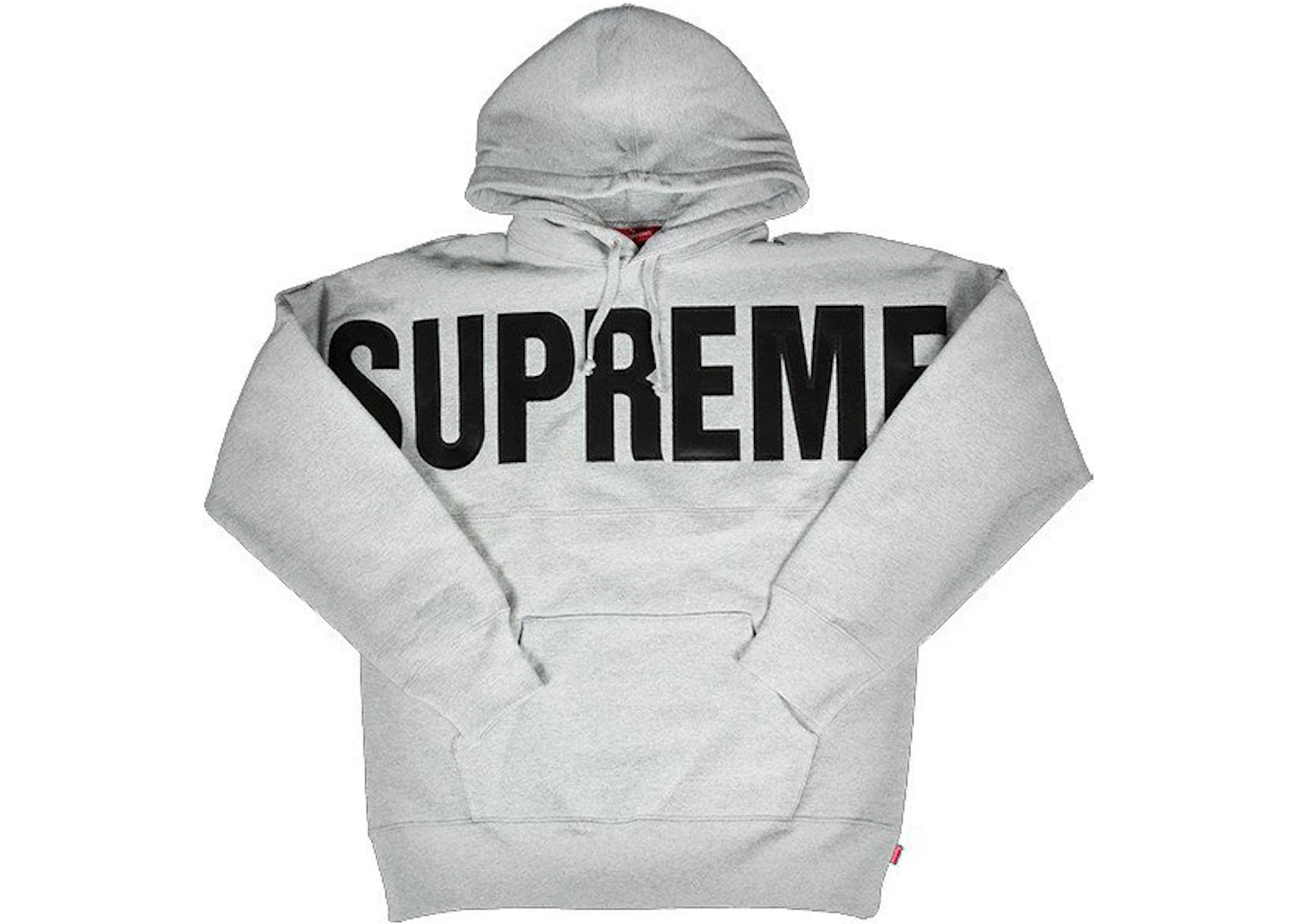 Supreme Banner Pullover Heather Grey