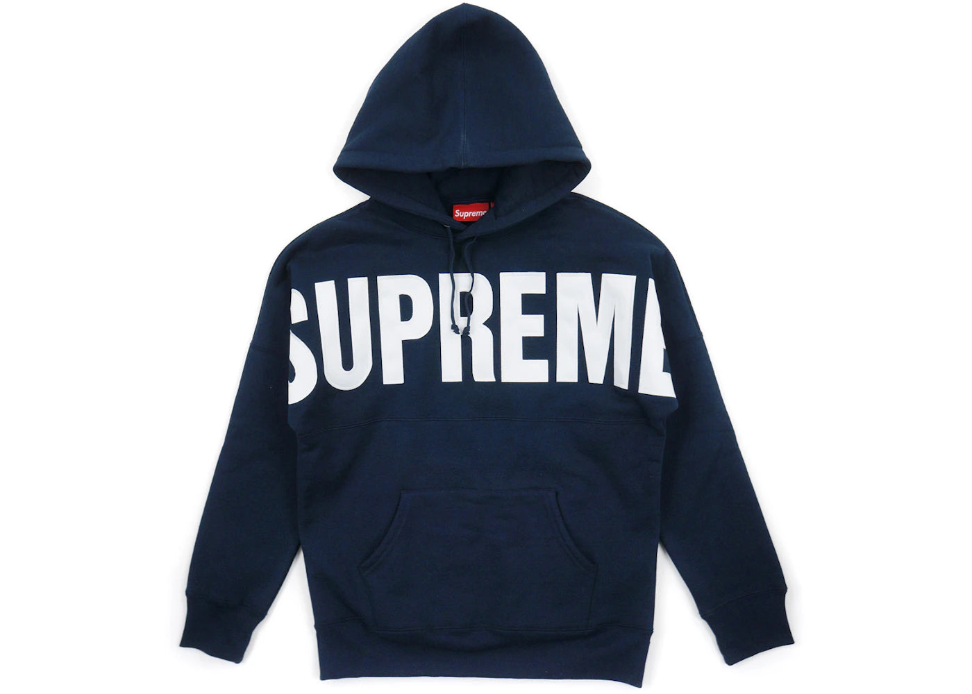 Supreme Banner Pullover Navy