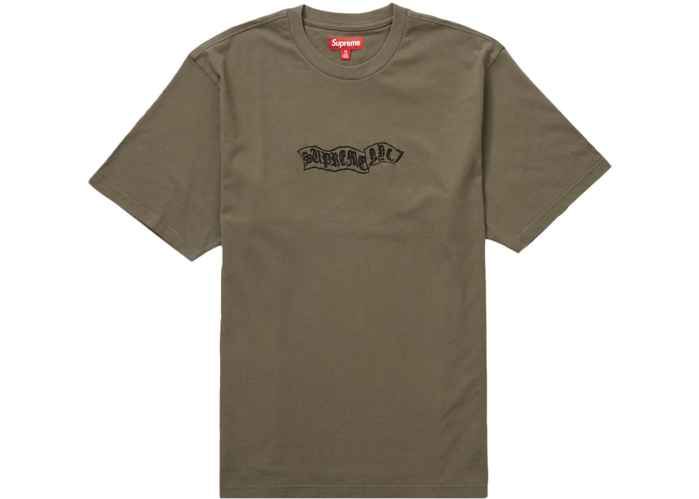 Supreme Banner S/S Top Olive