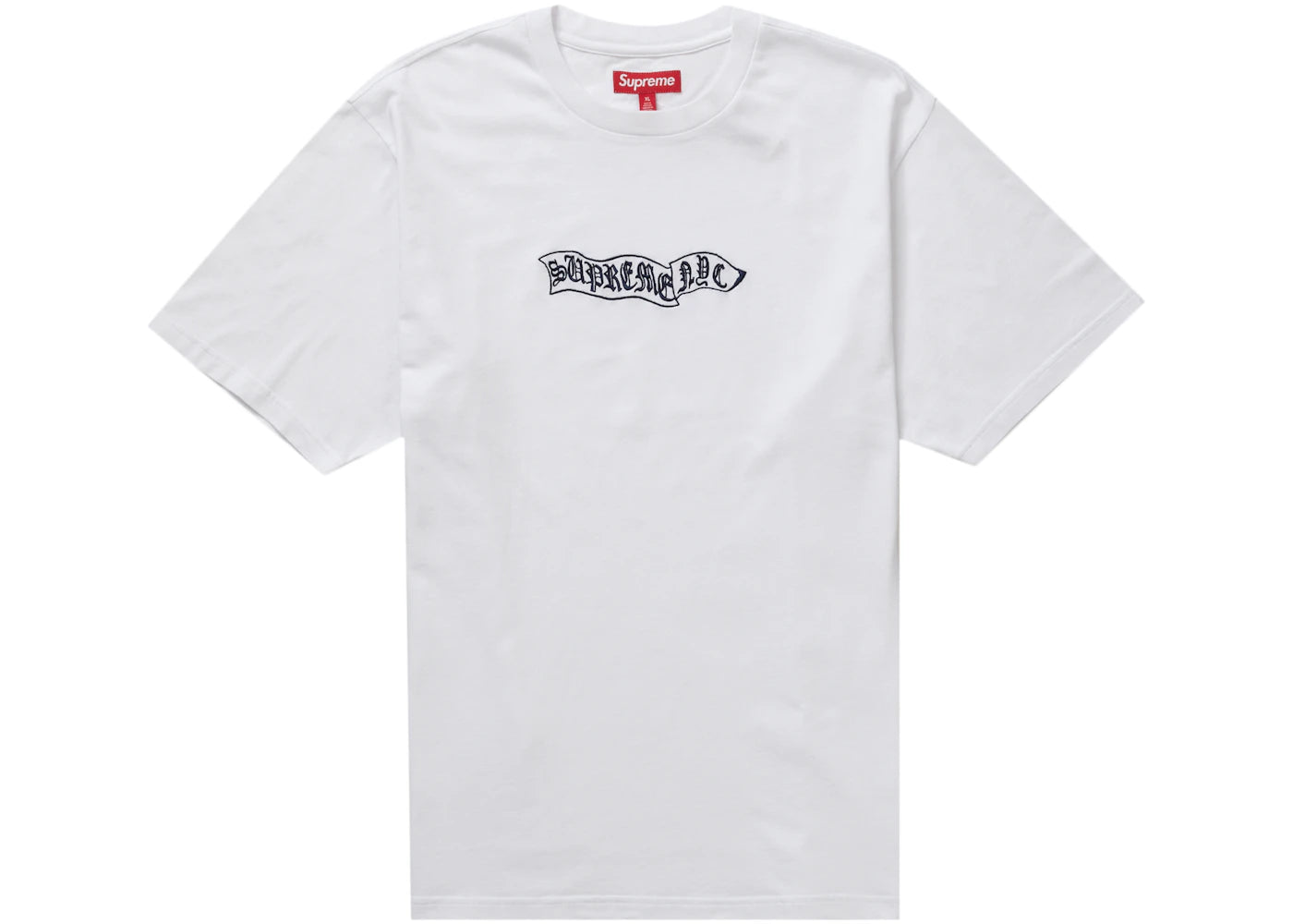 Supreme Banner S/S Top White