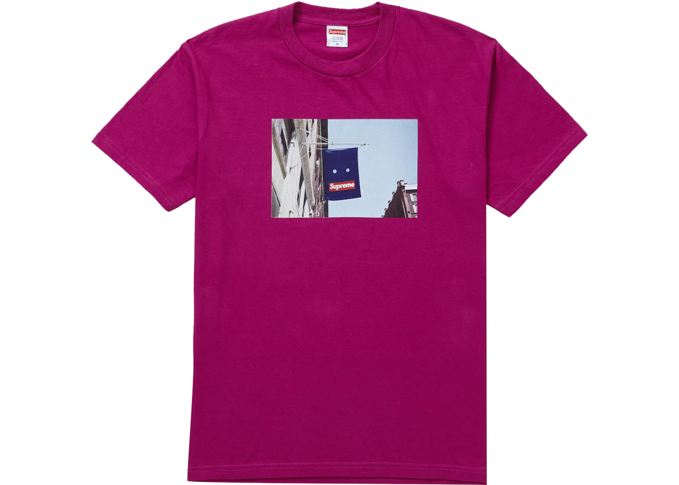 Supreme Banner Tee Magenta