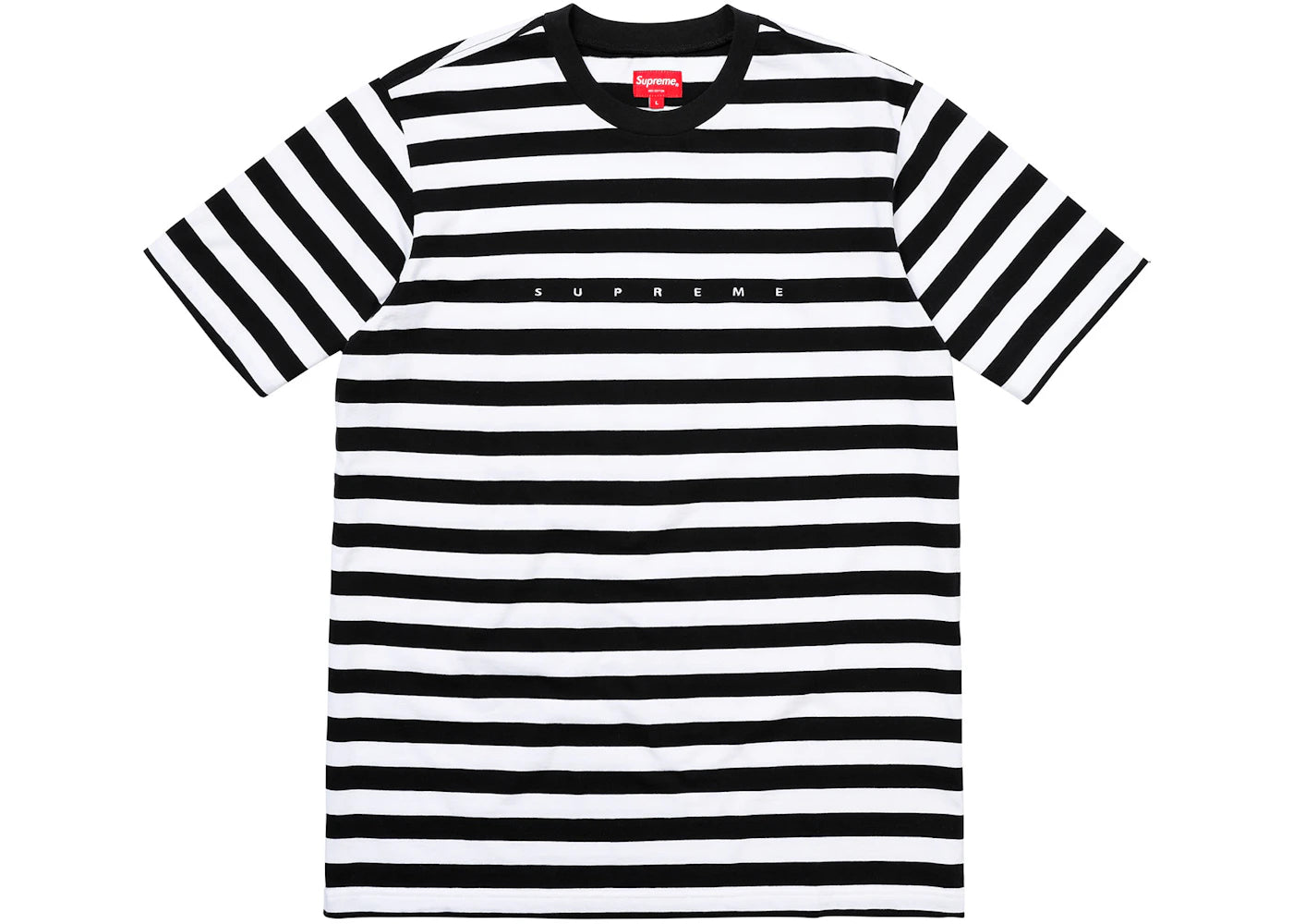 Supreme Bar Stripe Tee Black