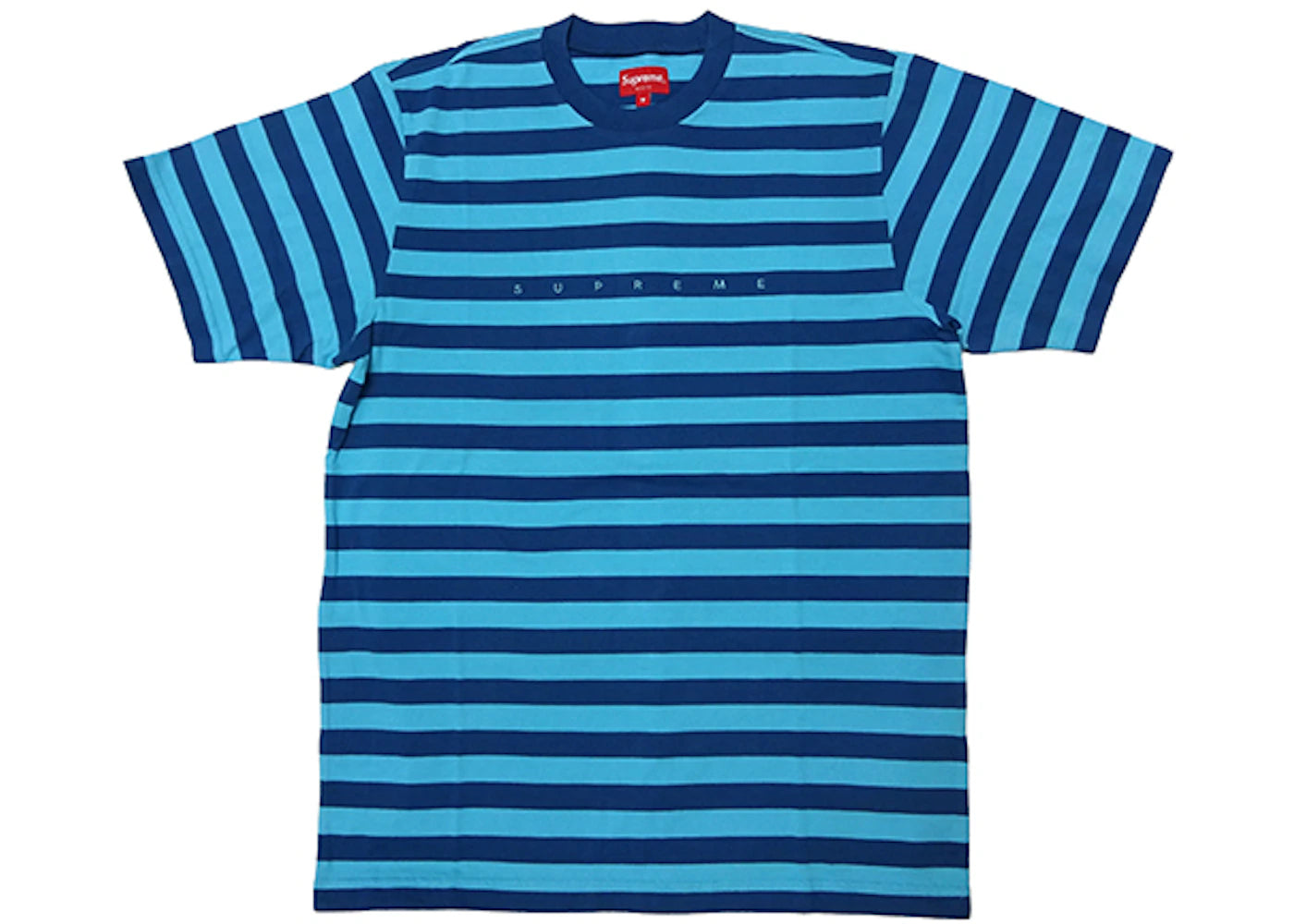 Supreme Bar Stripe Tee Blue