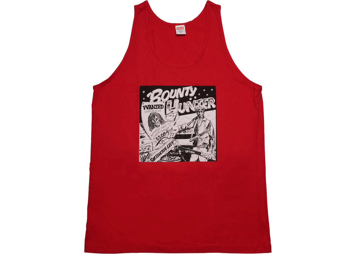 Supreme Barrington Levy Jah Life Bounty Hunter Tank Top Red