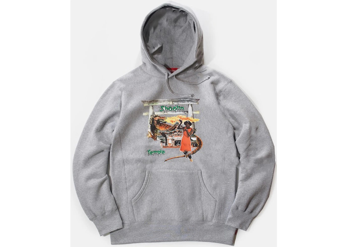 Supreme Barrington Levy Jah Life Shaolin Temple Hooded Sweatshirt Grey