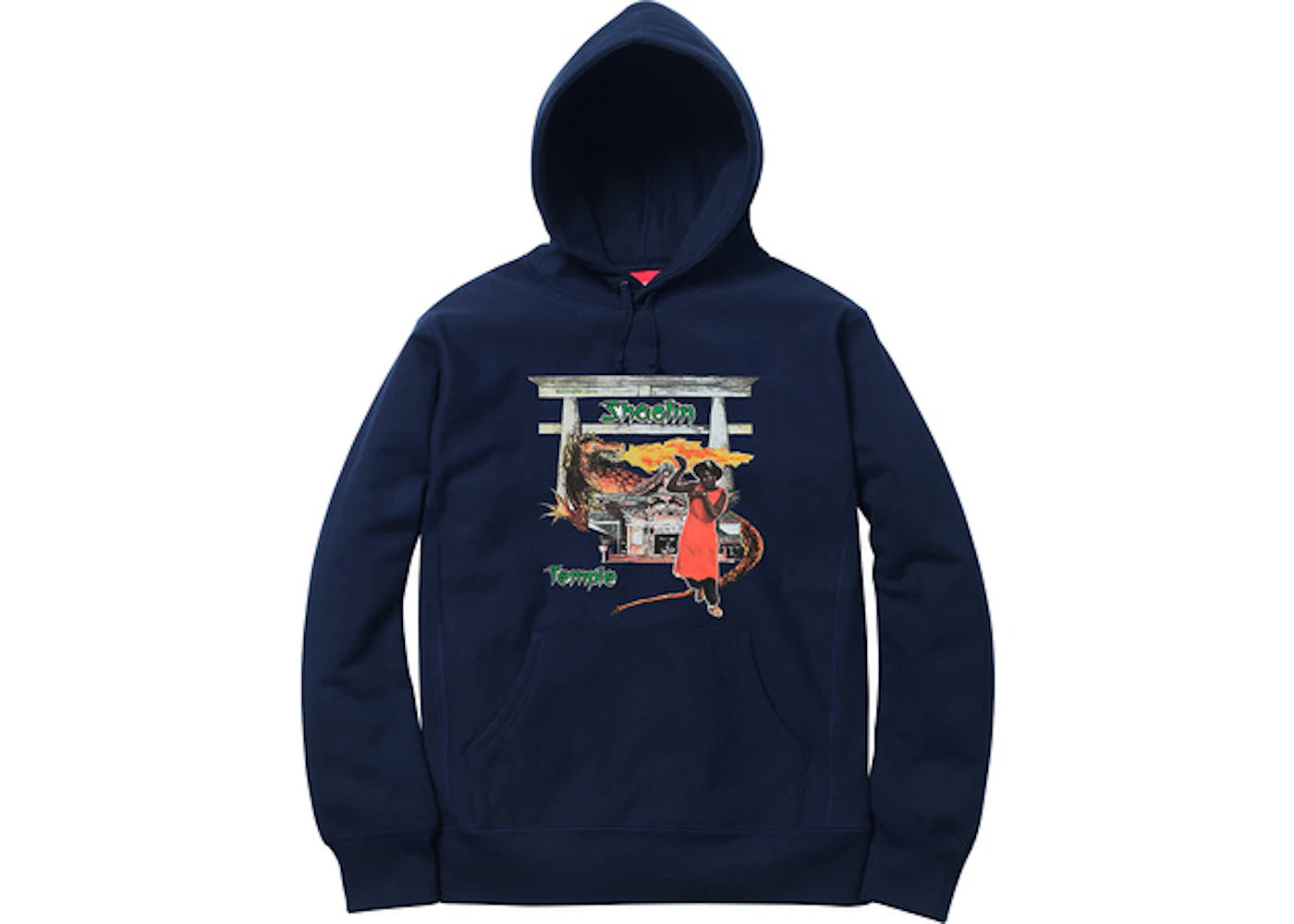 Supreme Barrington Levy Jah Life Shaolin Temple Hooded Sweatshirt Navy