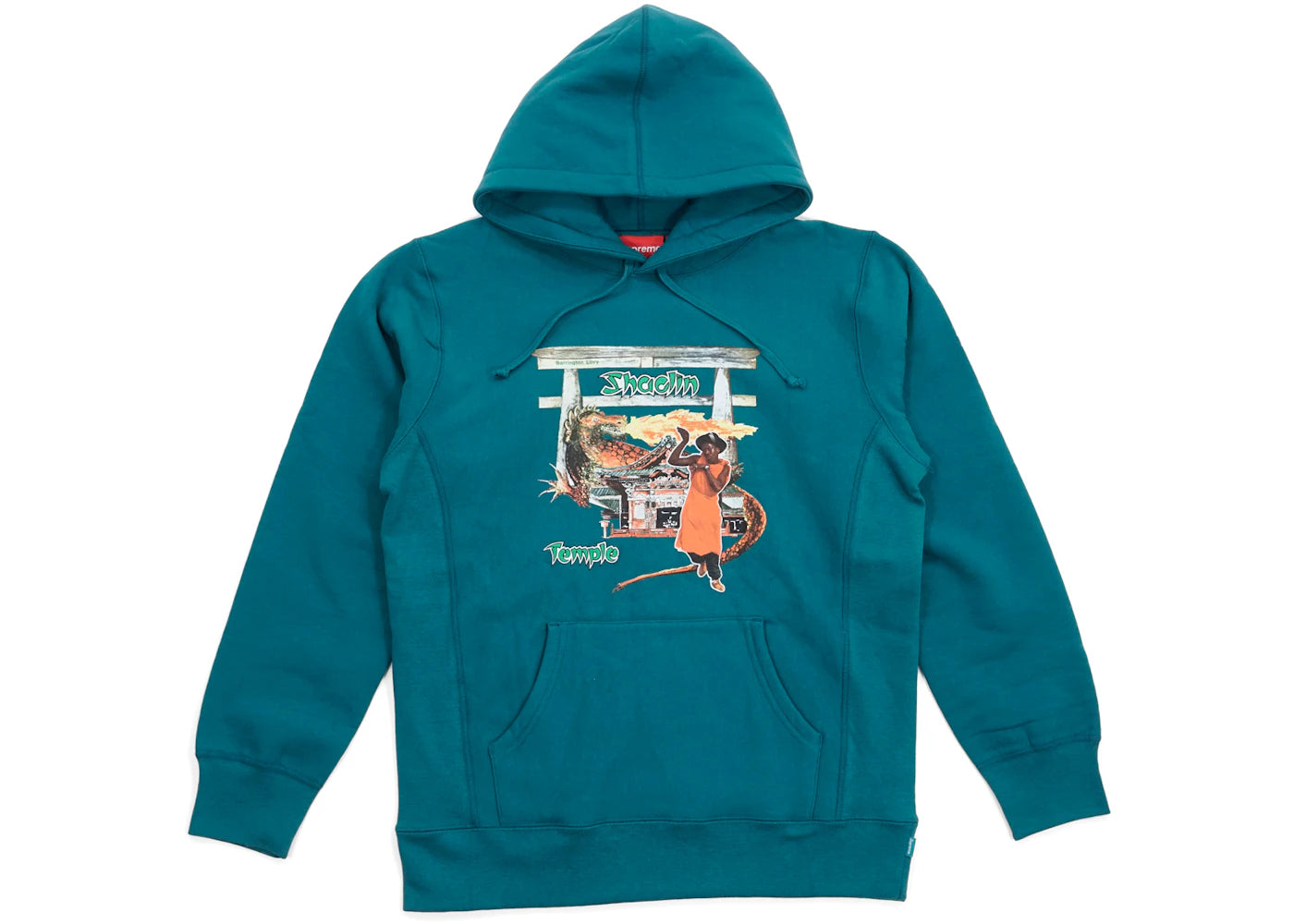 Supreme Barrington Levy Jah Life Shaolin Temple Hooded Sweatshirt Teal