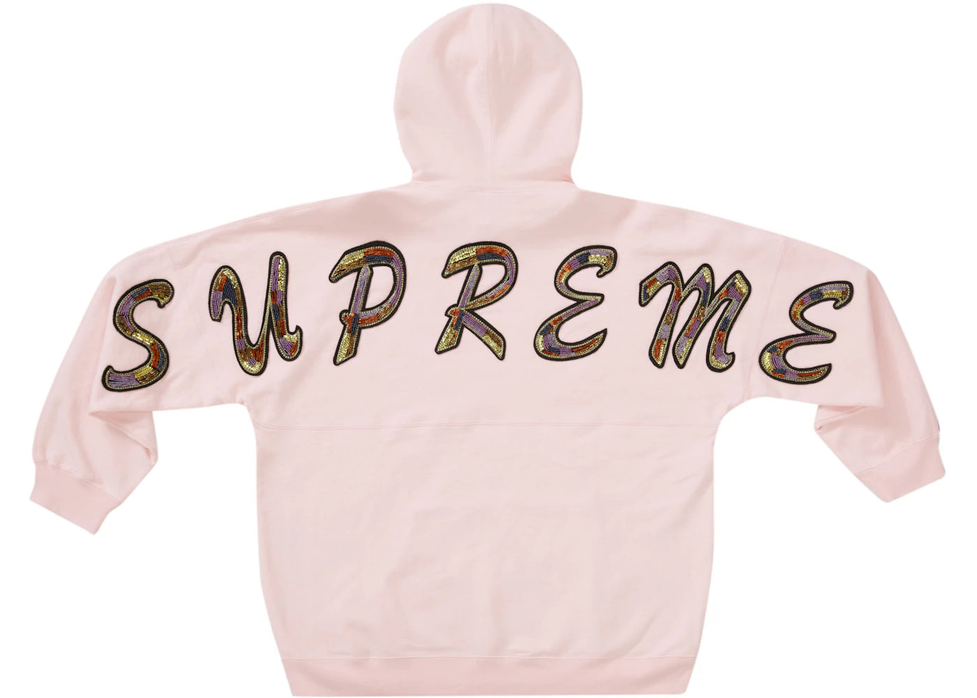 Supreme Beaded Hooded Sweatshirt Light Pink