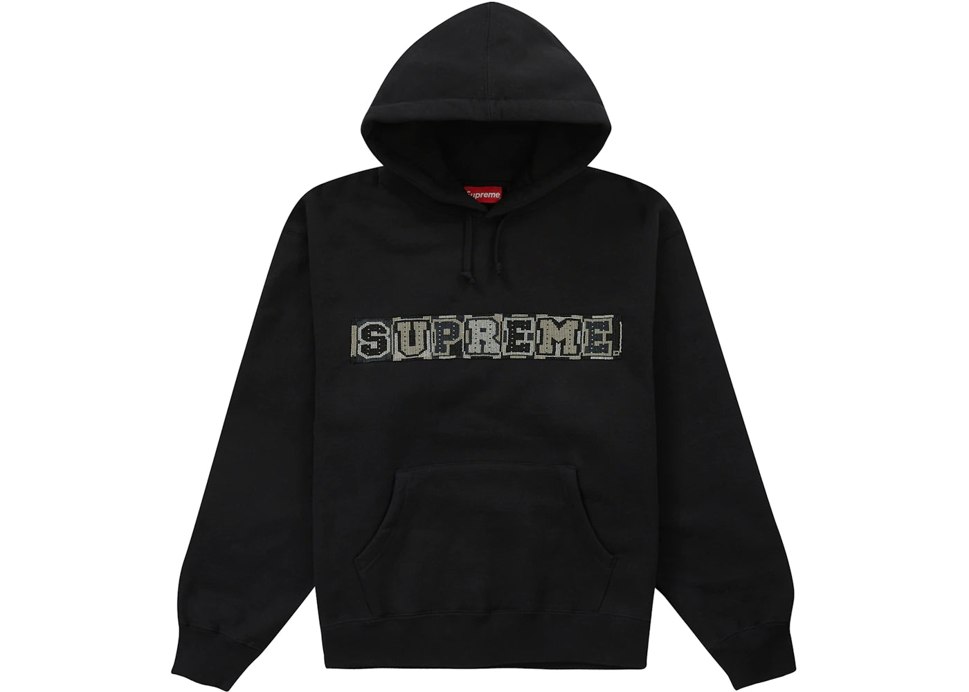 Supreme Beaded Hooded Sweatshirt (SS23) Black