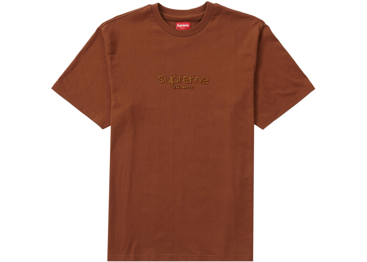 Supreme Beaded Logo S/S Top Brown