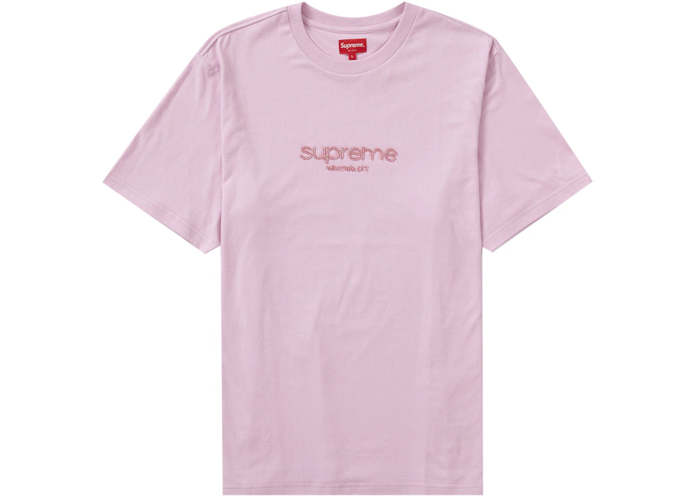 Supreme Beaded Logo S/S Top Pink