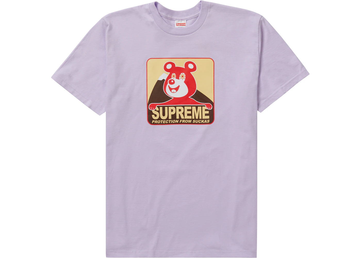 Supreme Bear Tee Light Purple