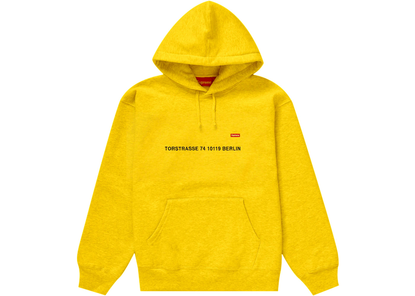 Supreme Small Box Hooded Sweatshirt (Berlin Shop) Yellow