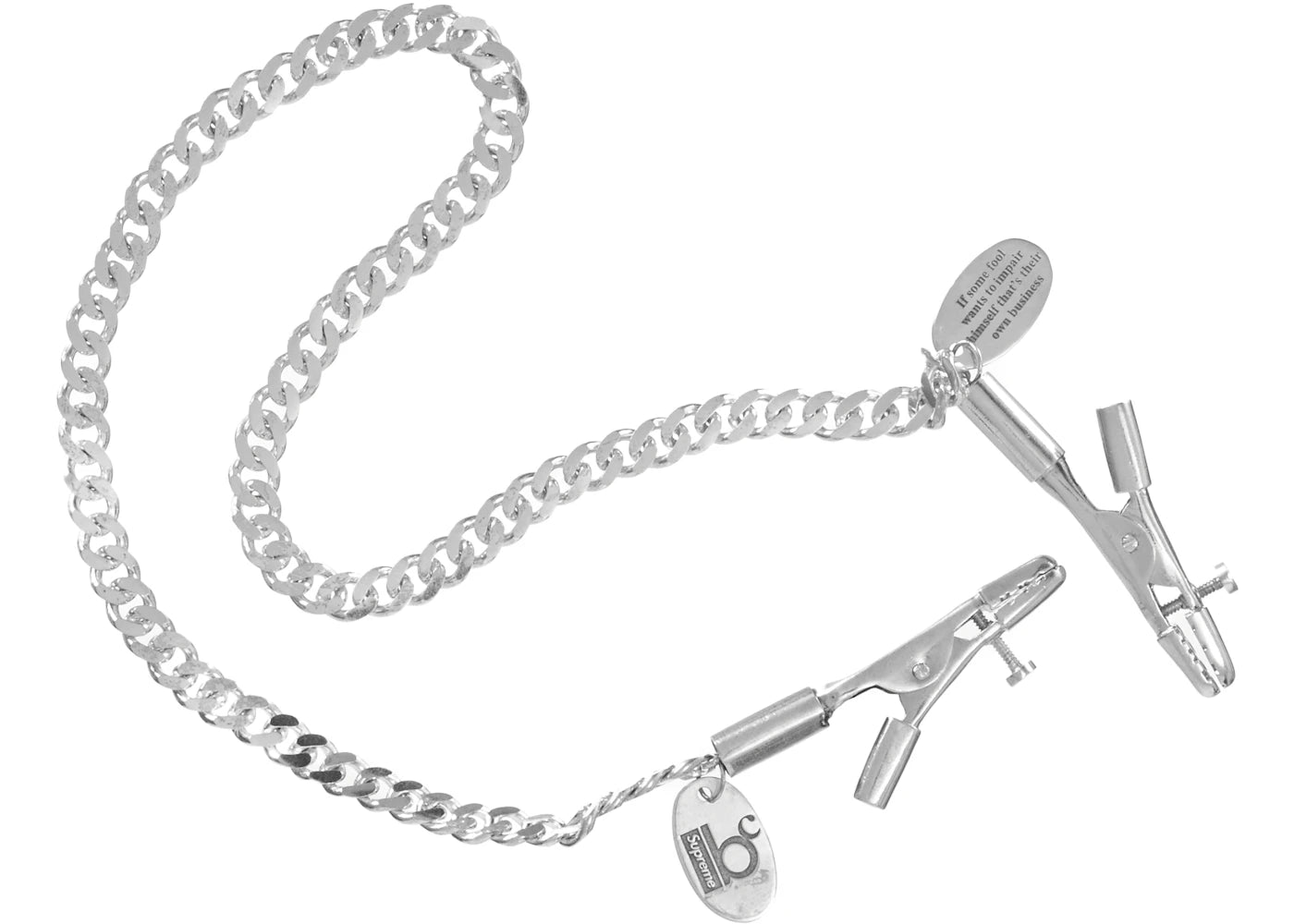 Supreme Bernadette Corporation Nipple Clamps Silver