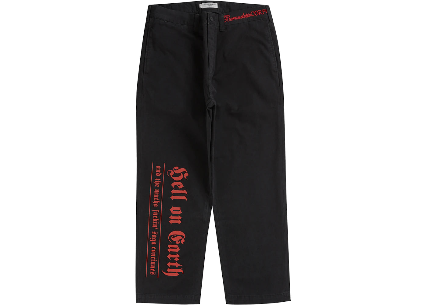 Supreme Bernadette Corporation Old English Chino Pant Black