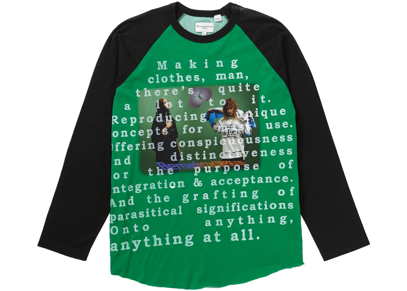 Supreme Bernadette Corporation Raglan L/S Top Green