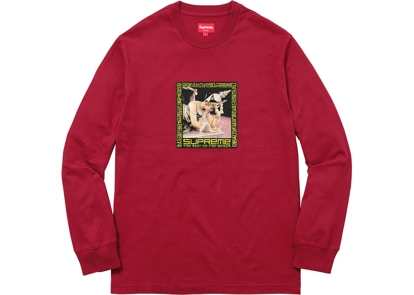 Supreme Best In the World L/S Tee Light Cardinal
