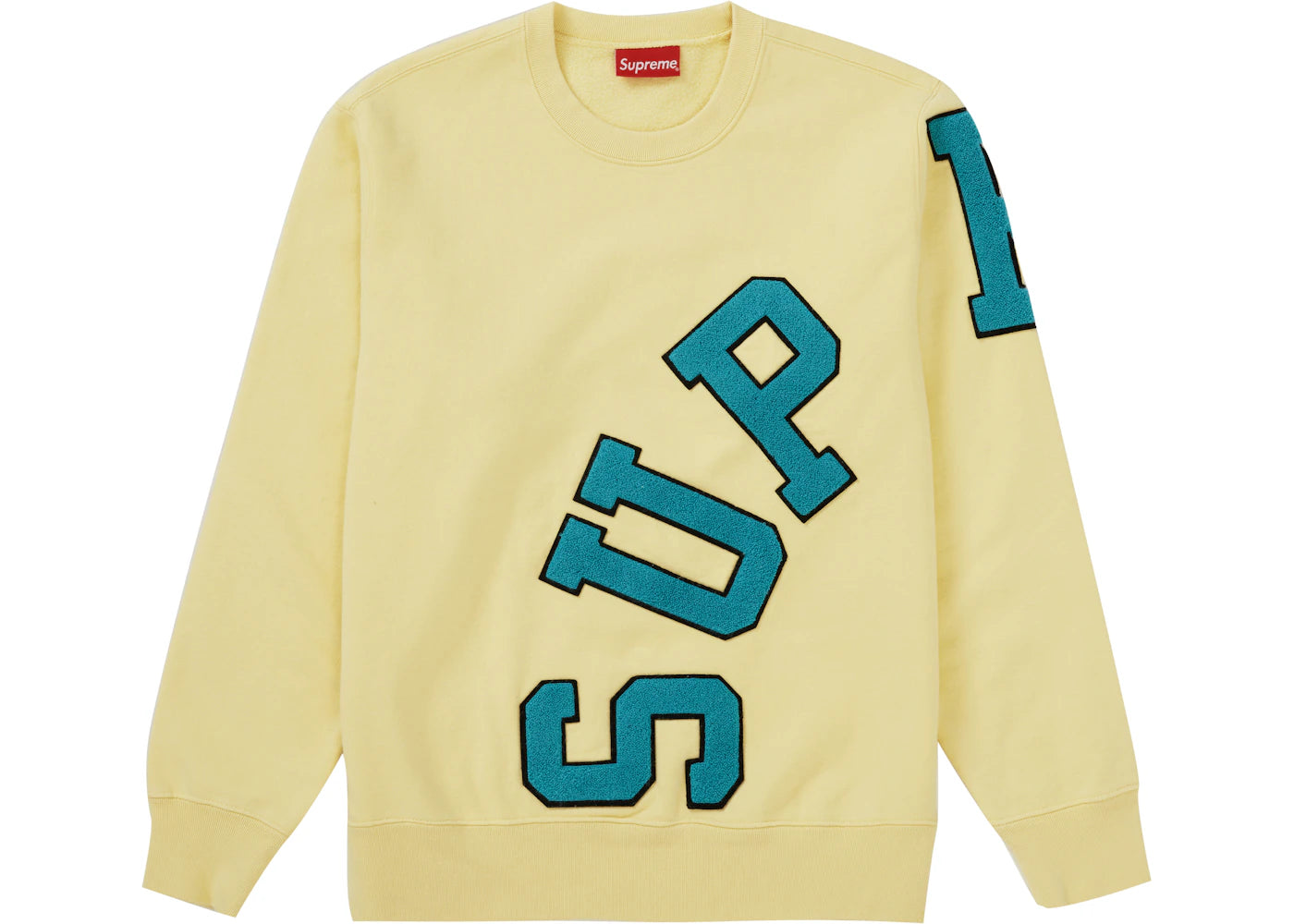 Supreme Big Arc Crewneck Light Yellow