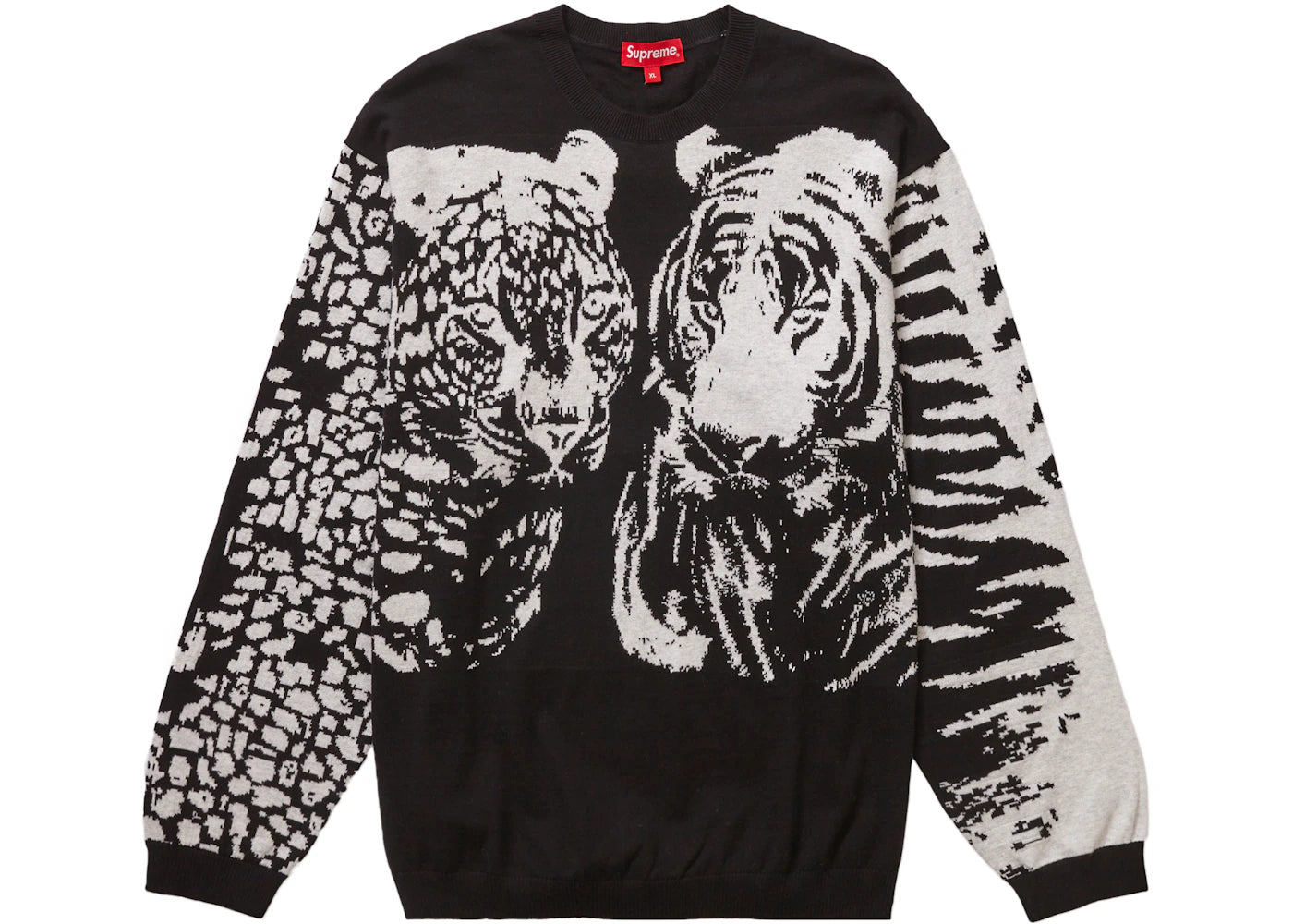 Supreme Big Cats Jacquard L/S Top Black