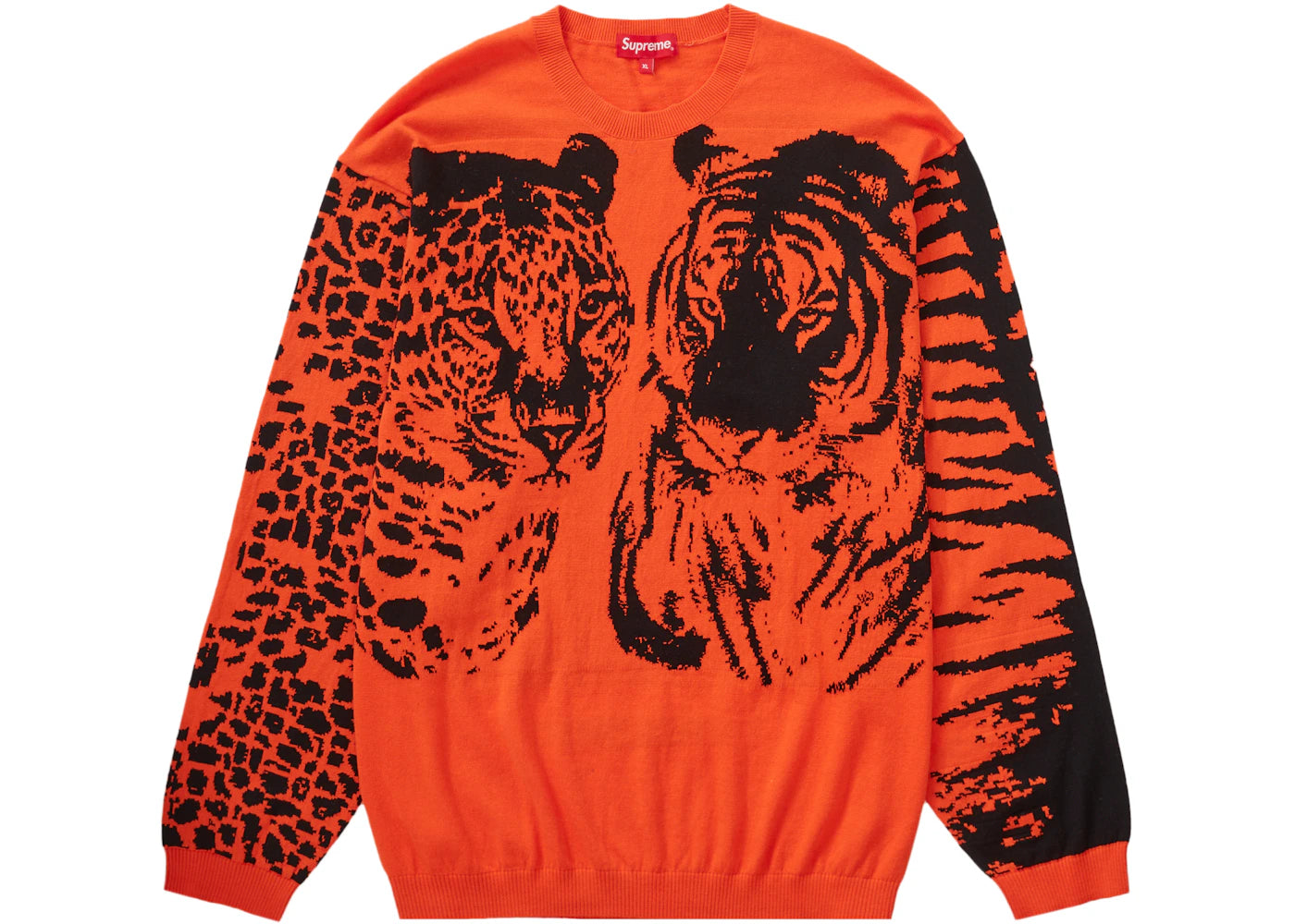 Supreme Big Cats Jacquard L/S Top Orange