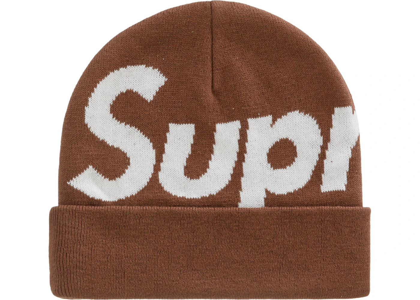 Supreme Big Logo Beanie (FW22) Brown