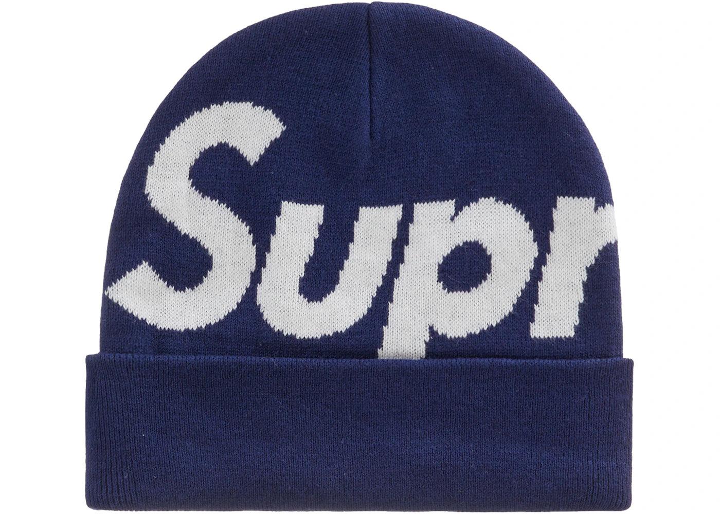 Supreme Big Logo Beanie (FW22) Navy