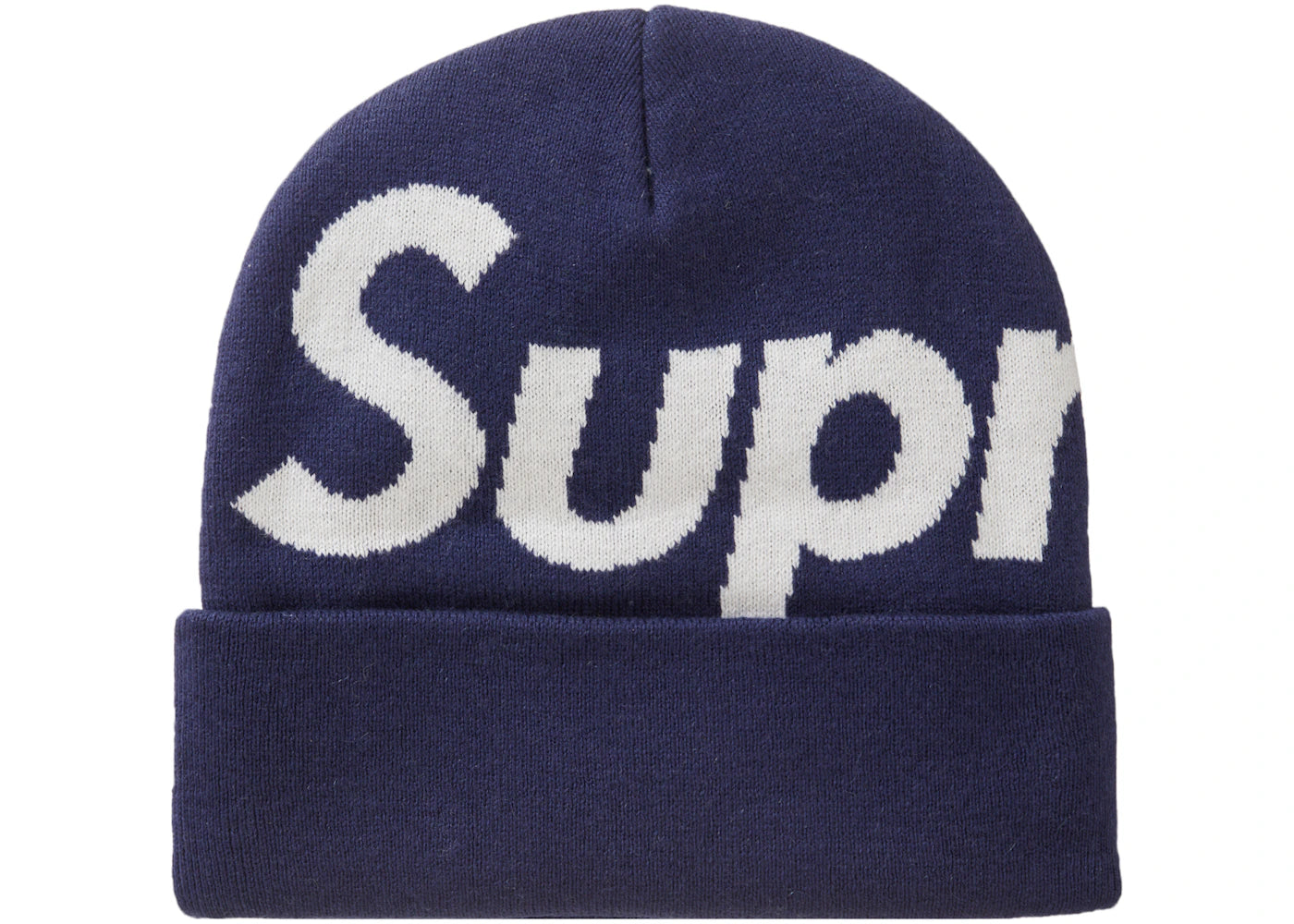 Supreme Big Logo Beanie Beanie (FW23) Navy