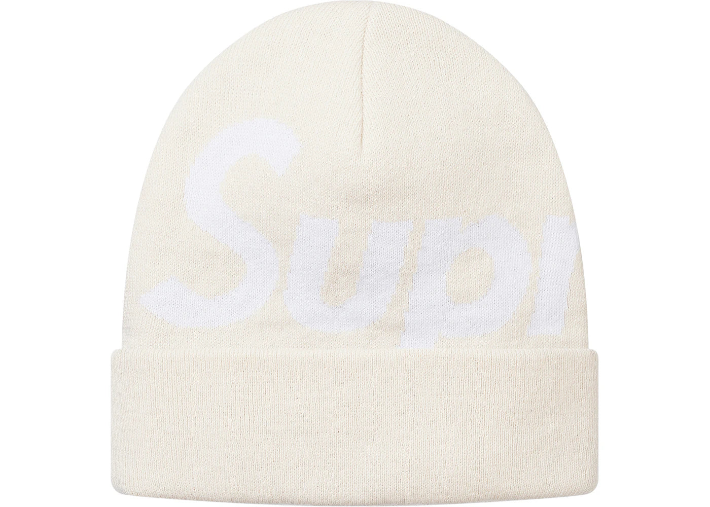 Supreme Big Logo Beanie (FW17) Off White