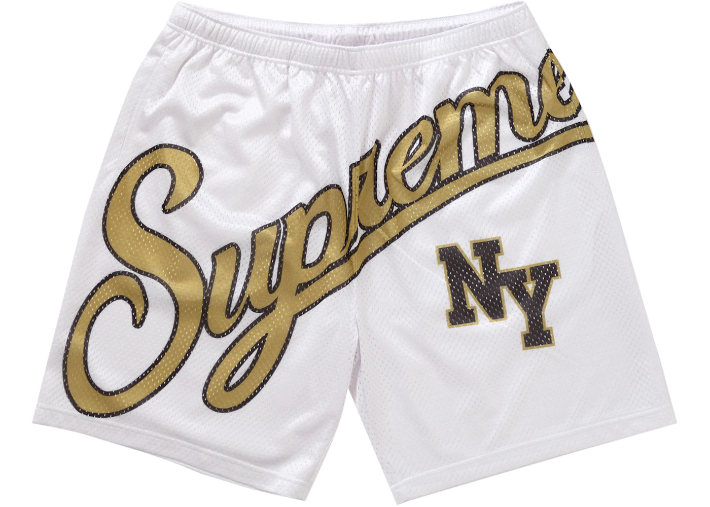 Supreme Big Script Mesh Short White – Side Kicks