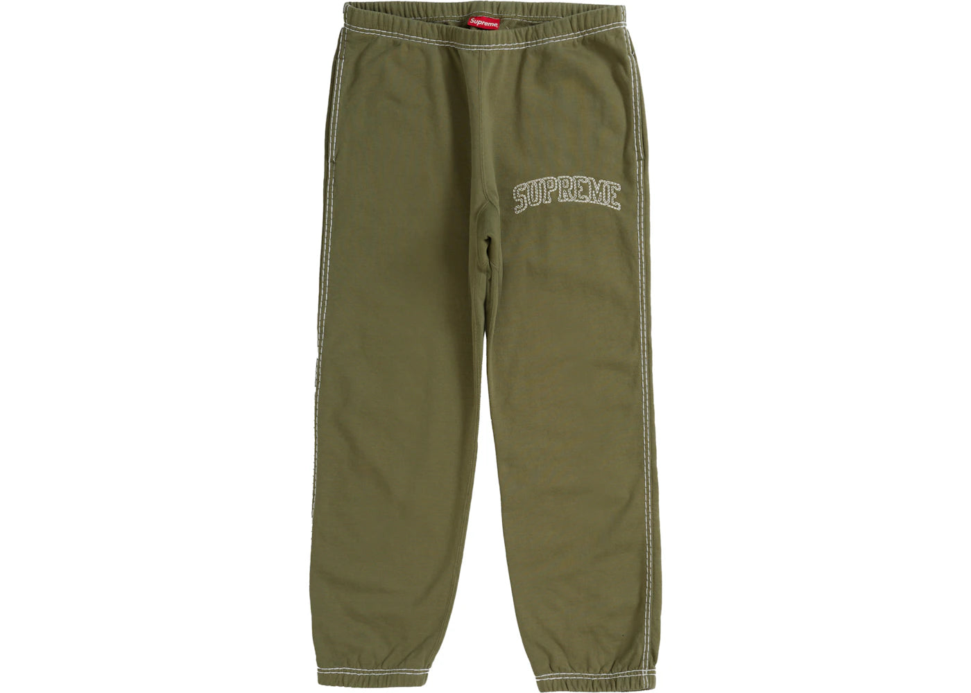 Supreme Big Stitch Sweatpant Light Olive