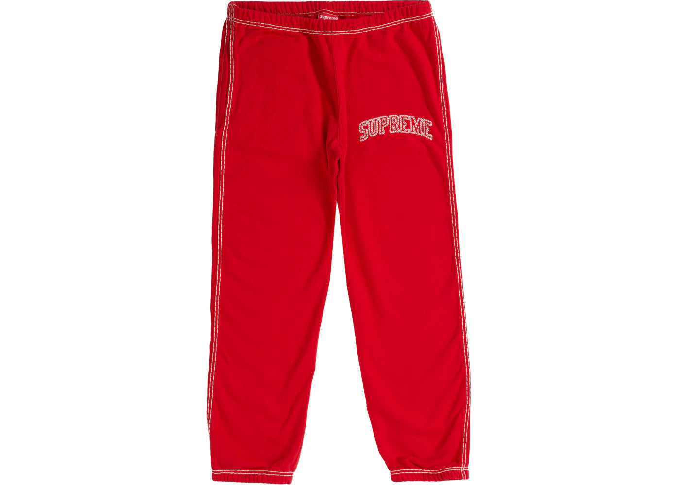 Supreme Big Stitch Sweatpant Red