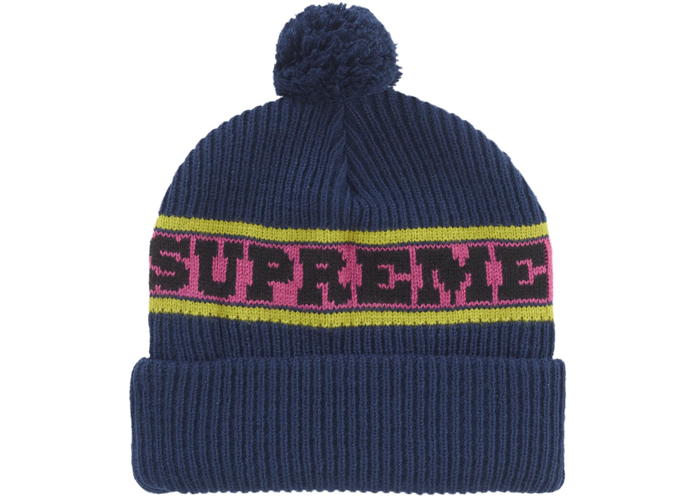 Supreme Big Stripe Beanie (FW24) Navy