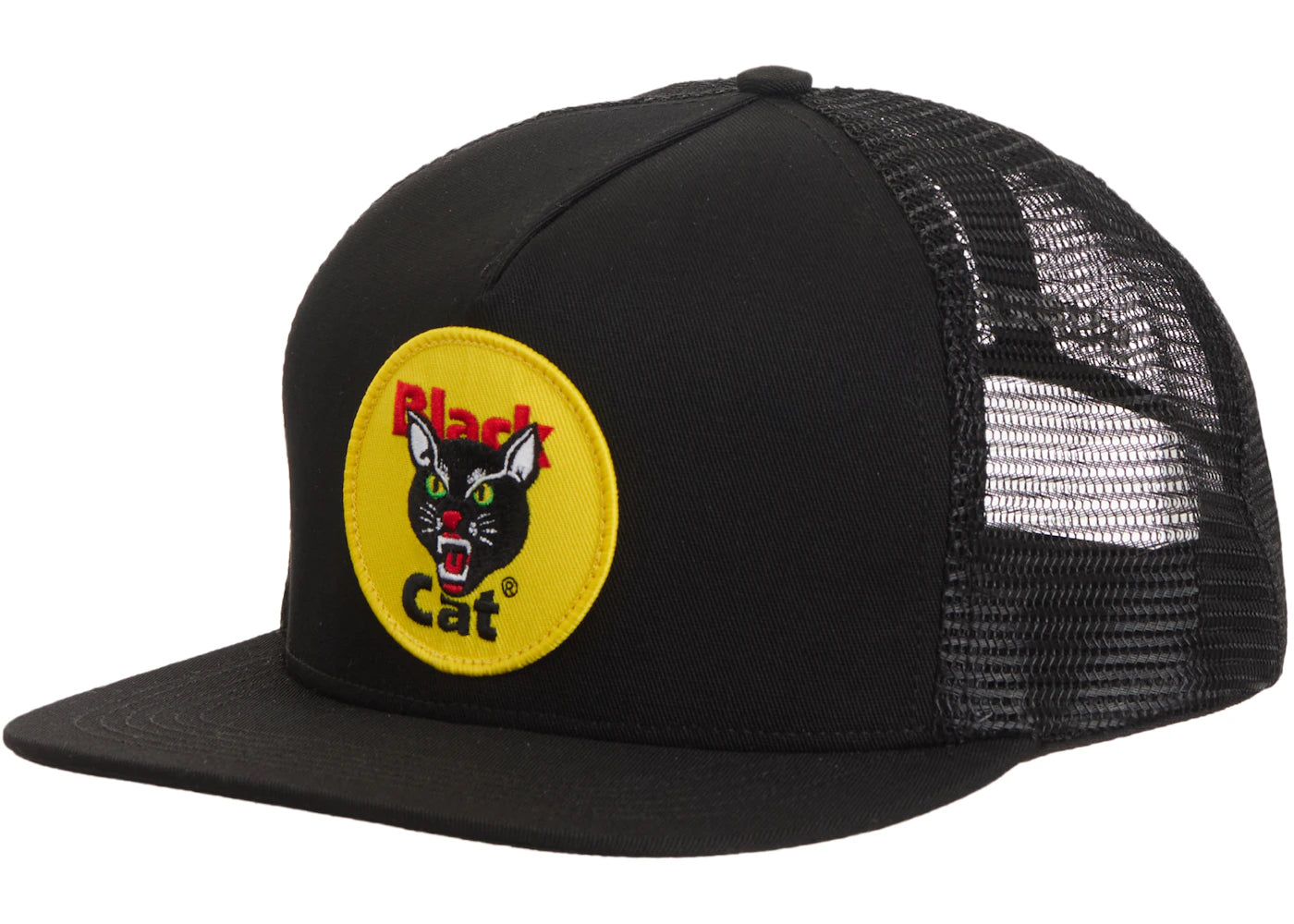 Supreme Black Cat Mesh Back 5-Panel Black