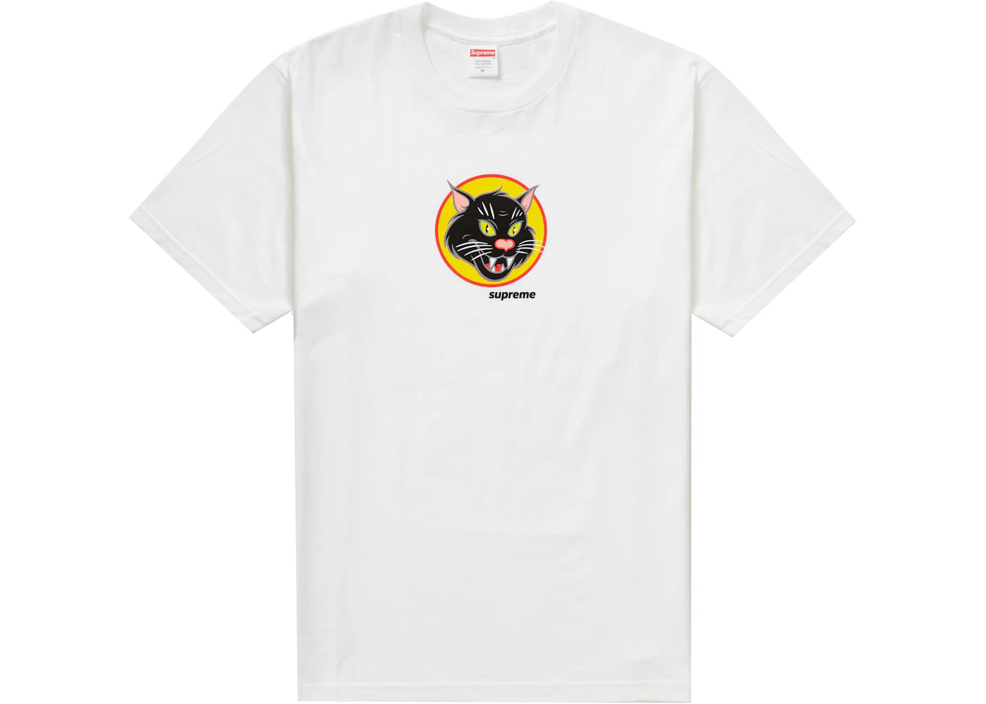 Supreme Black Cat Tee White