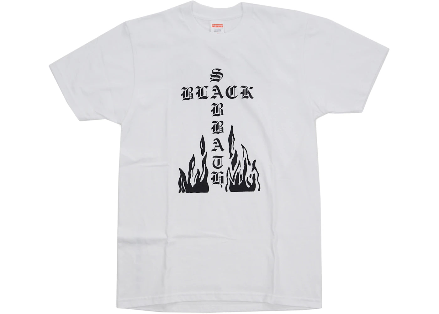 Supreme Black Sabbath Cross Tee White