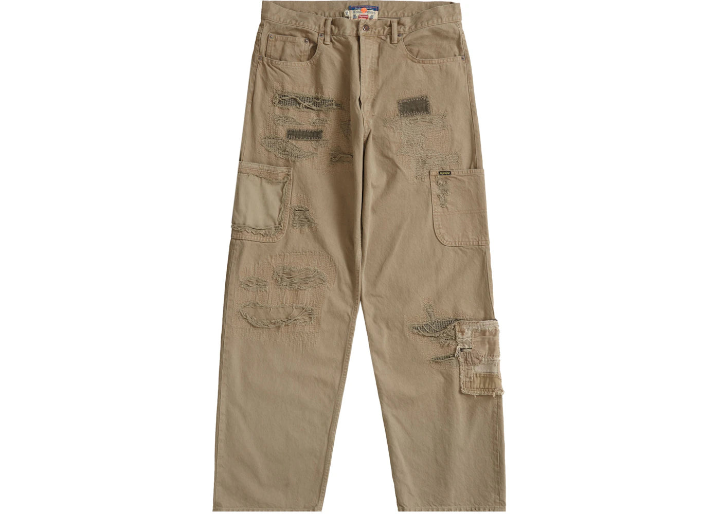 Supreme Blackmeans Mended Loose Fit Jean Dirty Tan