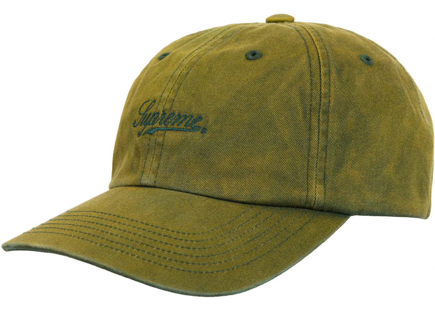Supreme Bleached Chino 6-Panel Green